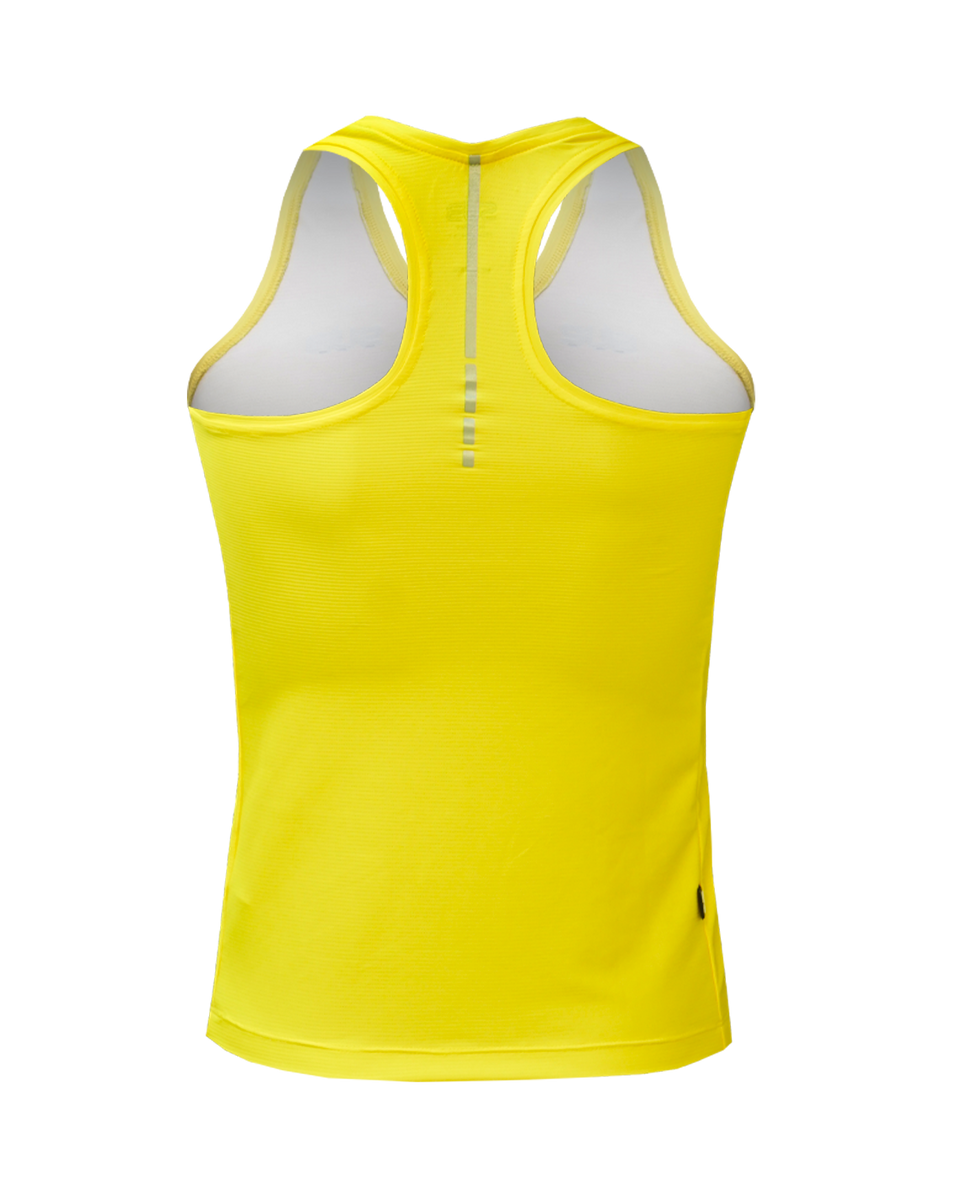 Running Tank Basic Woman Yellow Subjersey 0491