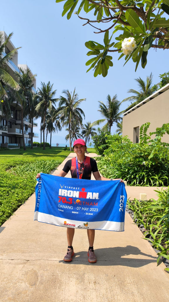 Menderita Sepanjang 61 Kilometer, Martha Benita Berhasil Taklukkan Ironman 70.3