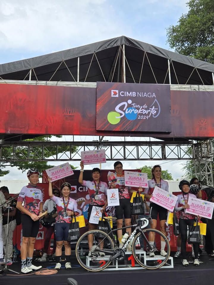 Hadapi Lawan Tangguh, Priscillia Gunawan Rengkuh Podium Tour de Surakarta