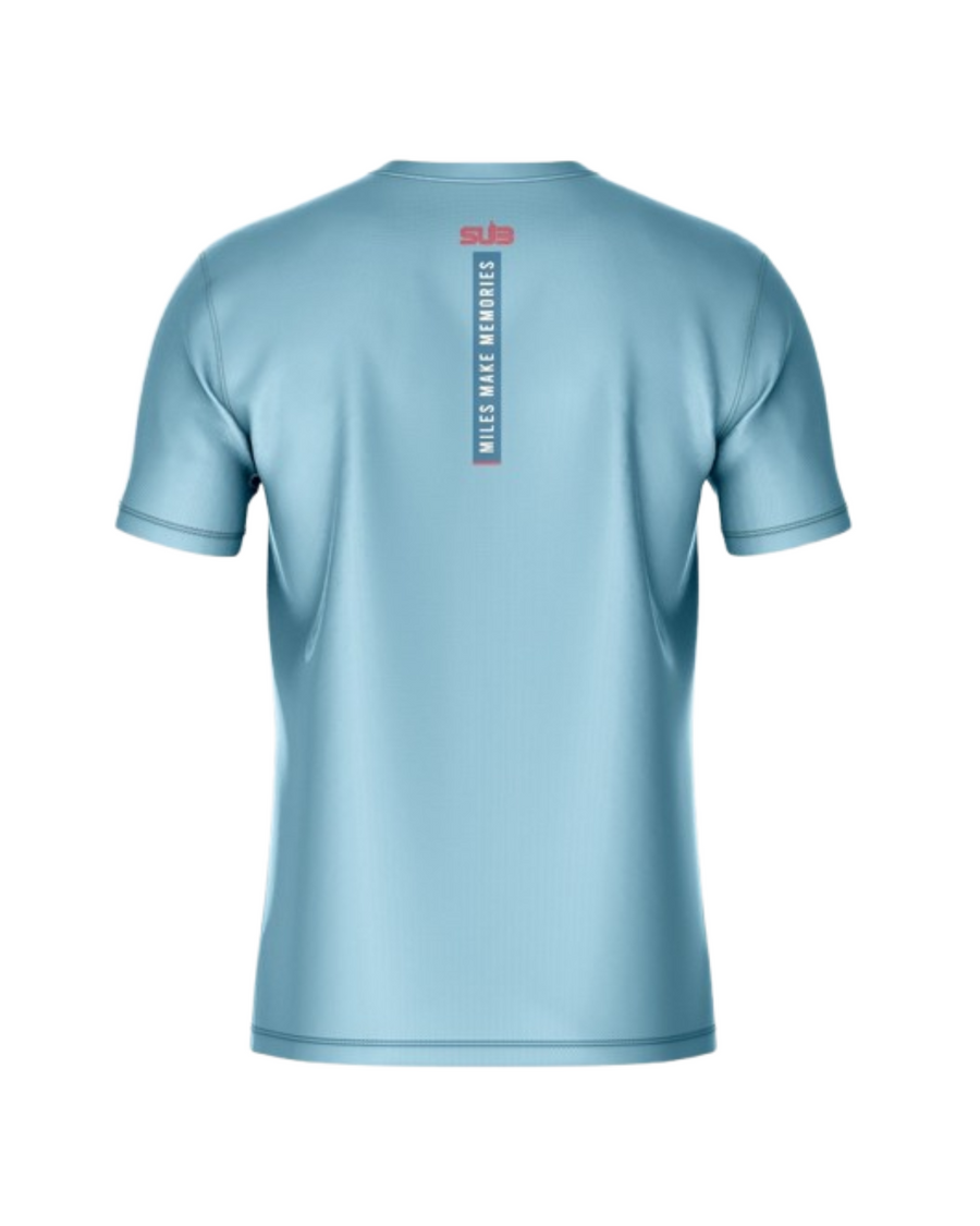 CADENCE WOMEN SHORT SLEEVE RUNNING JERSEY BLUE