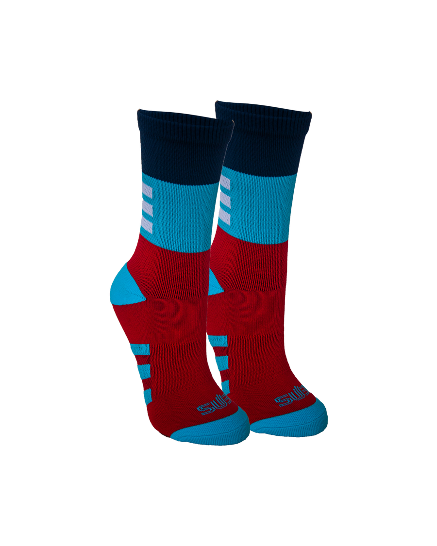 Playful Unisex Regular Socks Red