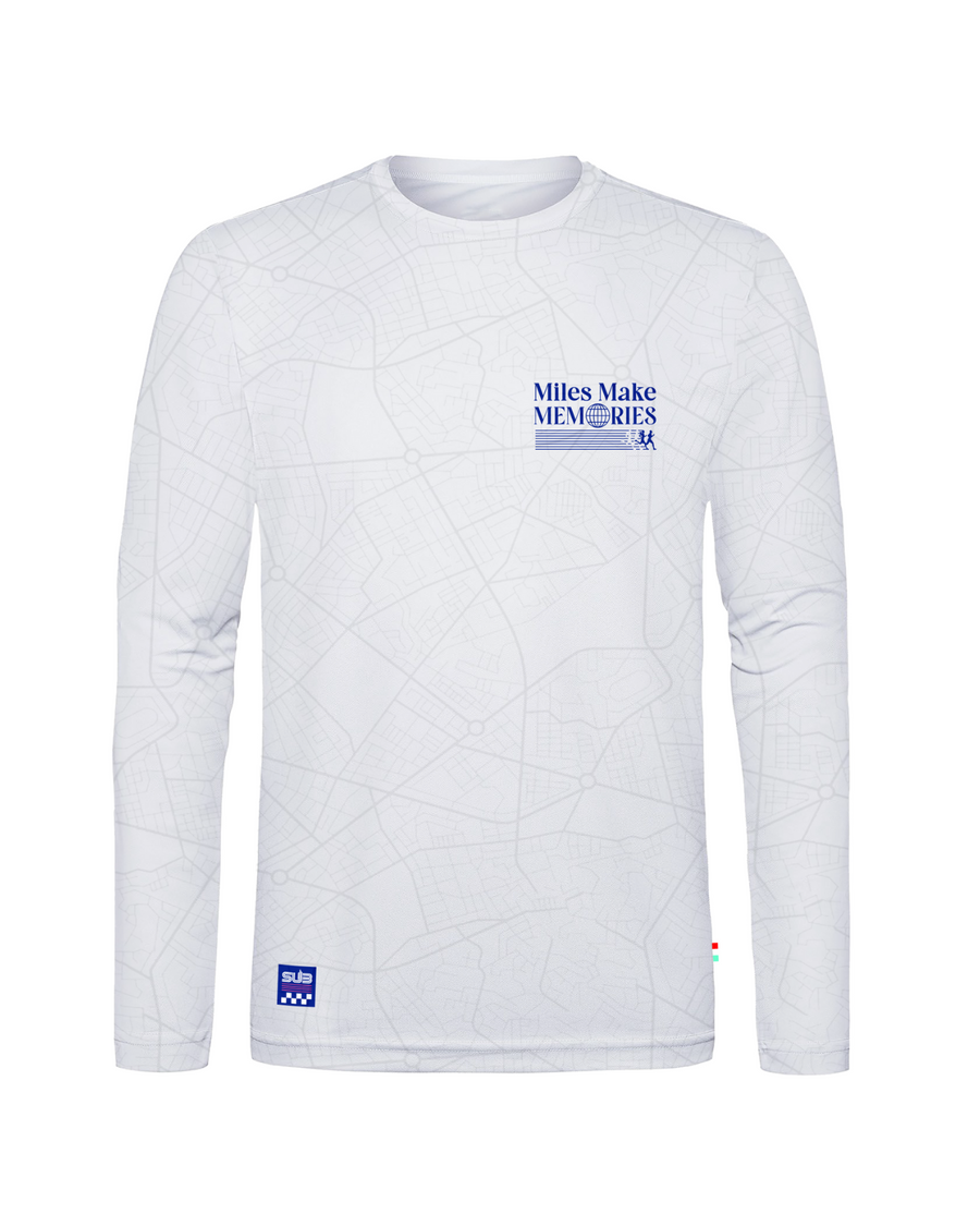 CLASSIC GALLOWAY MEN LONG SLEEVE RUNNING JERSEY CREAM