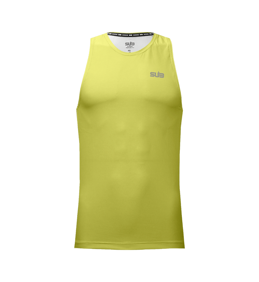 SUB Basic Men Tank Running Jersey Yellow