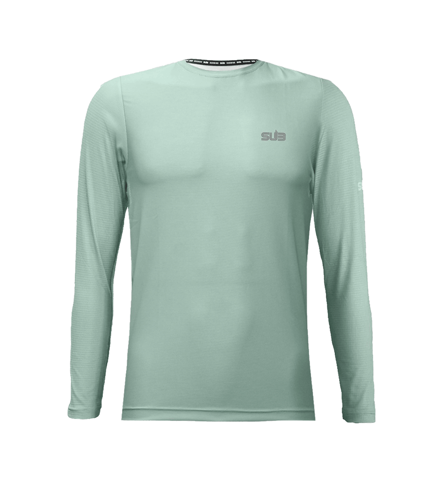 SUB Basic Women Long Sleeve Running Jersey Light Green