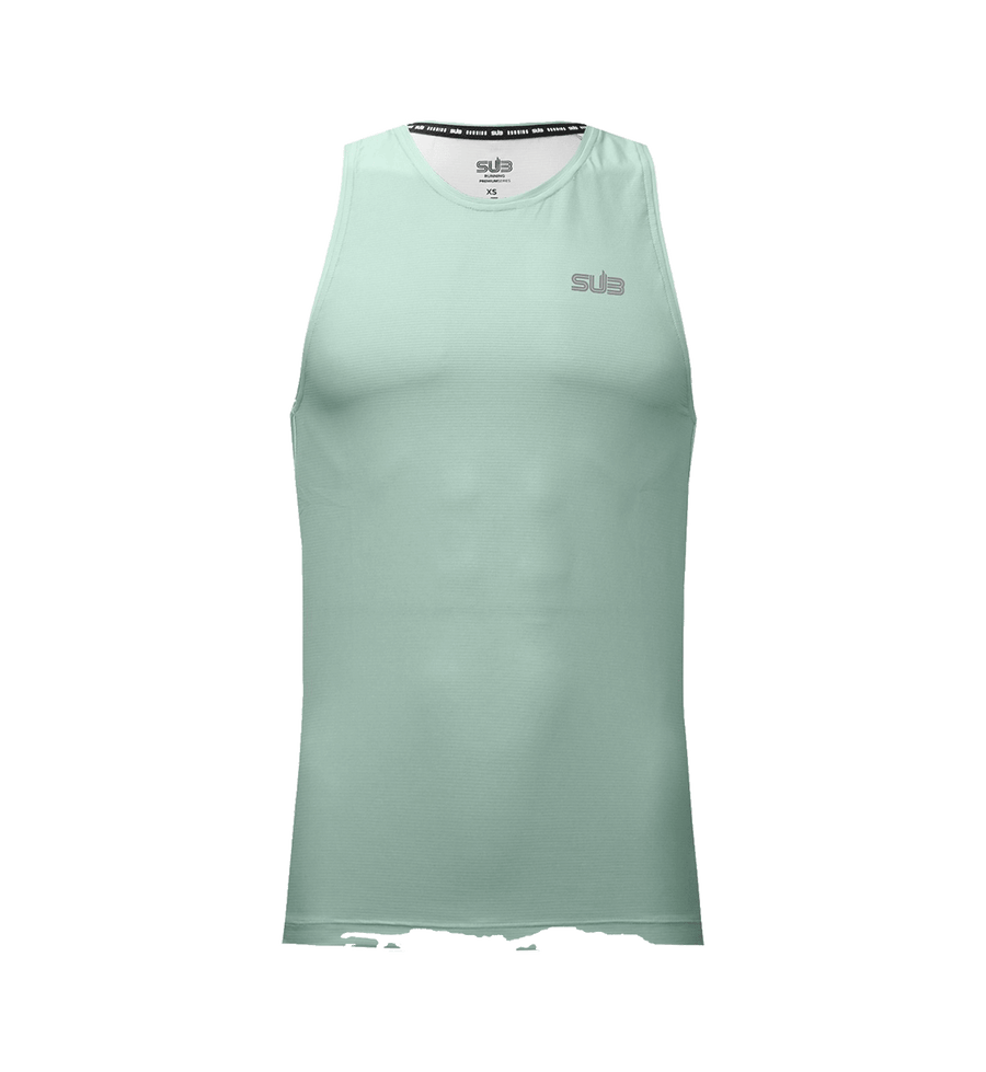 SUB Basic Men Tank Running Jersey Light Green