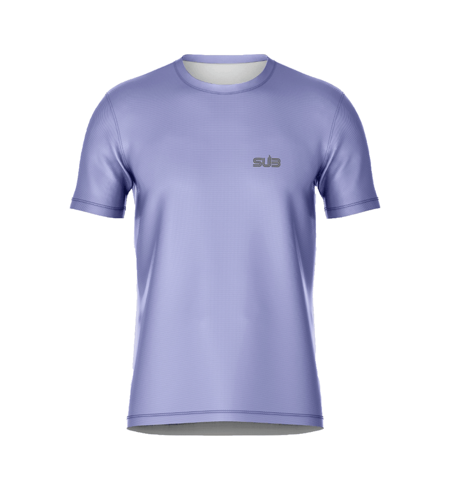 SUB Basic Men Short Sleeve Running Jersey Blush Purple