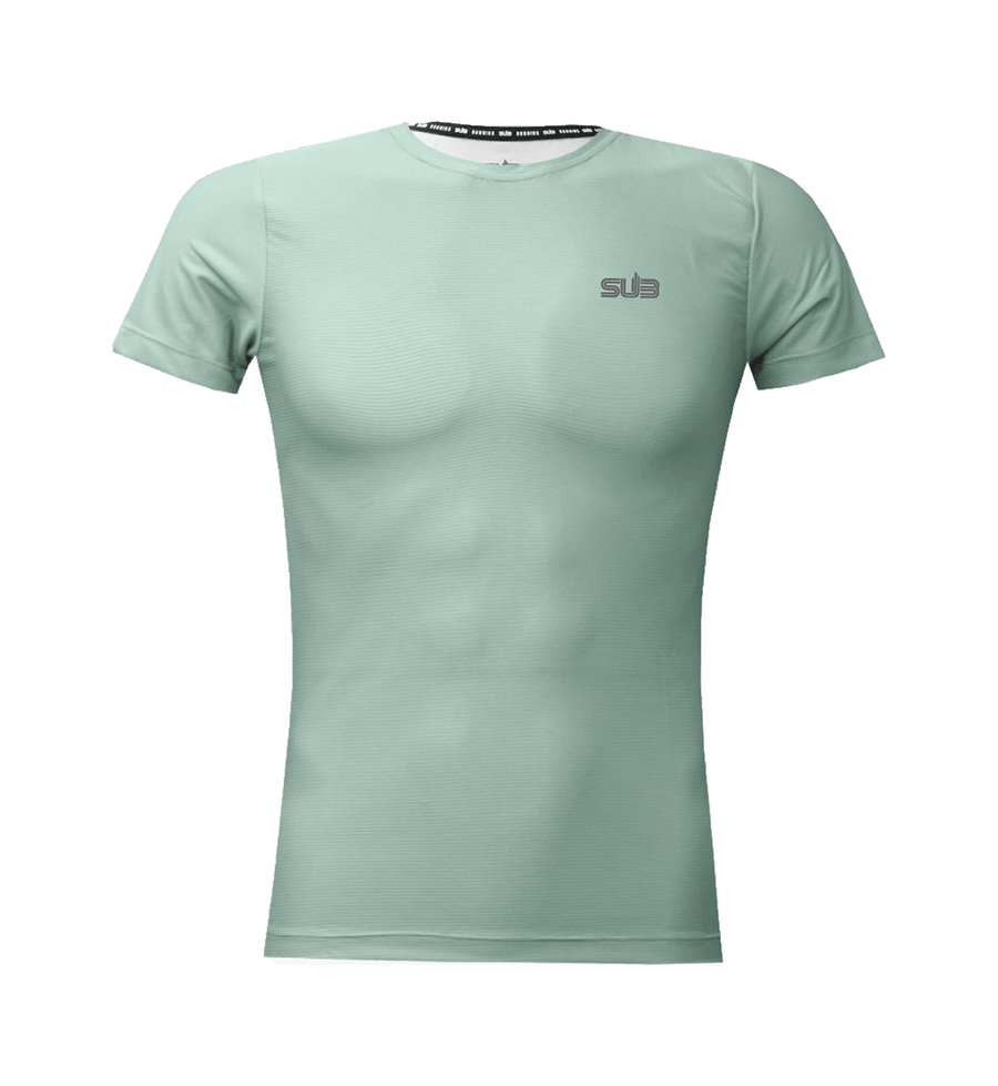 SUB Basic Women Short Sleeve Running Jersey Light Green