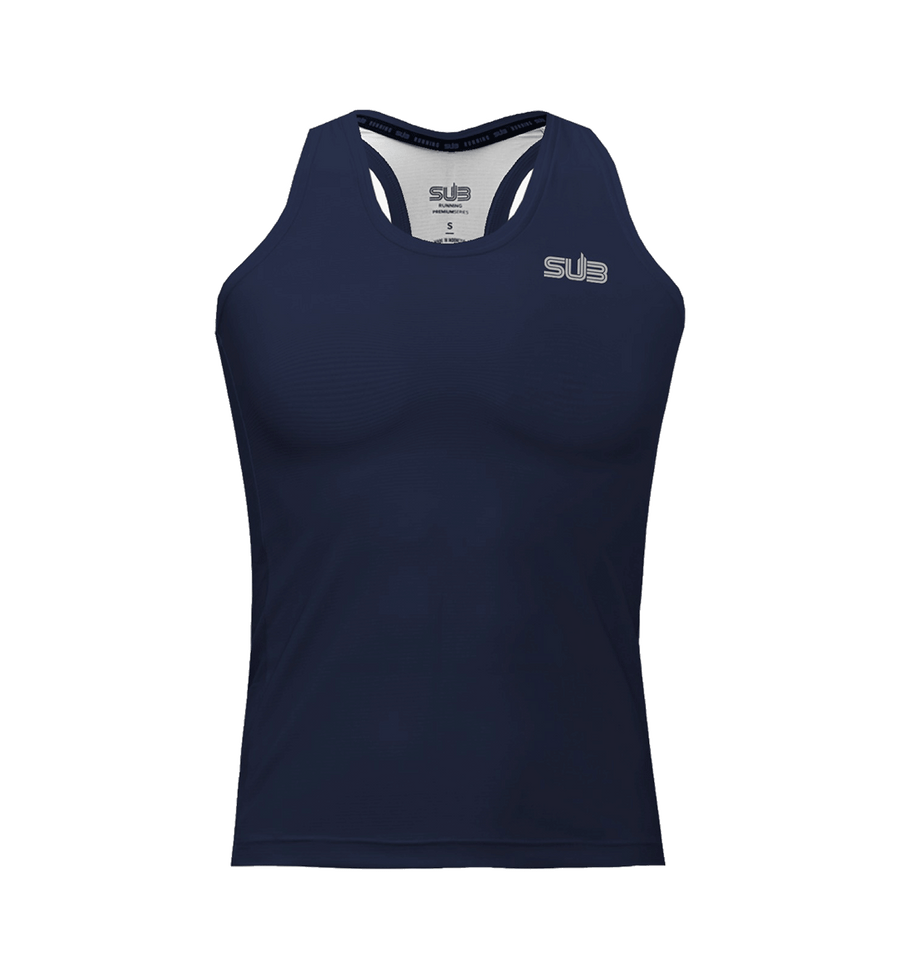 SUB Basic Women Tank Running Jersey Navy Blue