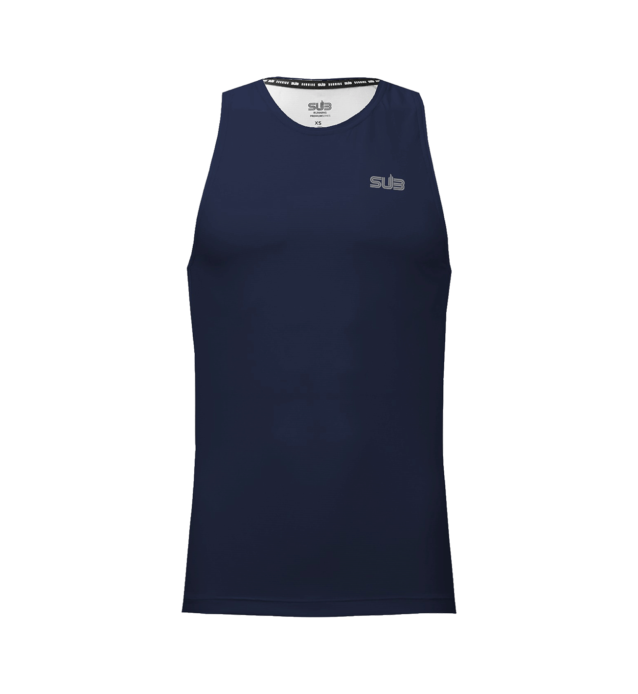 SUB Basic Men Tank Running Jersey Navy Blue
