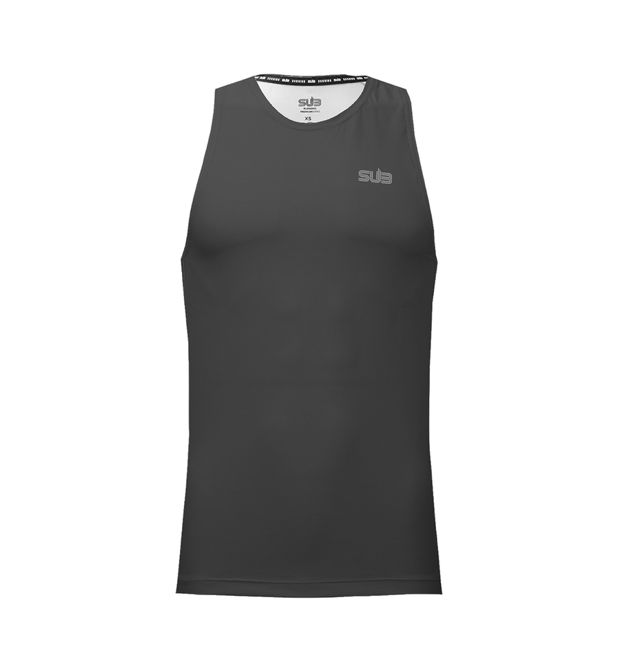 SUB Basic Men Tank Running Jersey Black