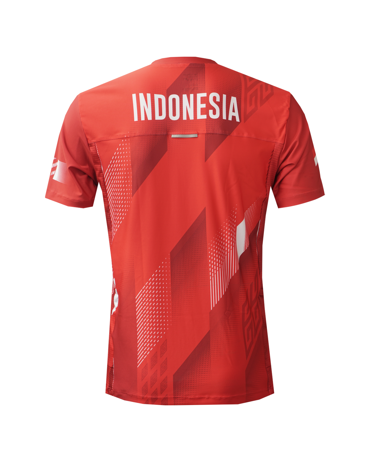 Running Tee Man Indonesia Red 2023 Short Sleeves