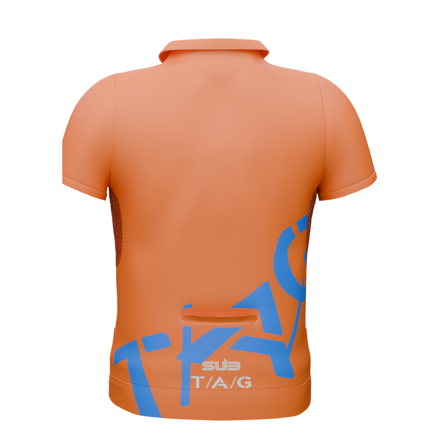 TAG TRAVERSE UNISEX SHORT SLEEVE POLO GRAVEL ORANGE