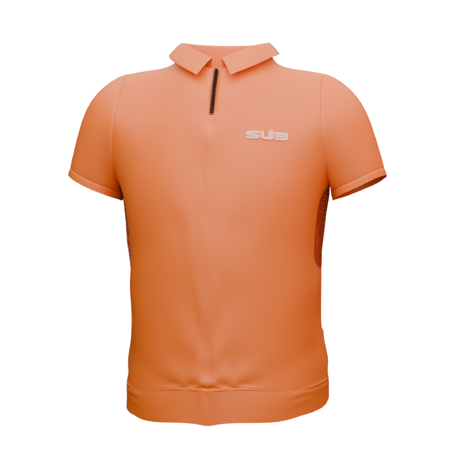 TAG TRAVERSE UNISEX SHORT SLEEVE POLO GRAVEL ORANGE