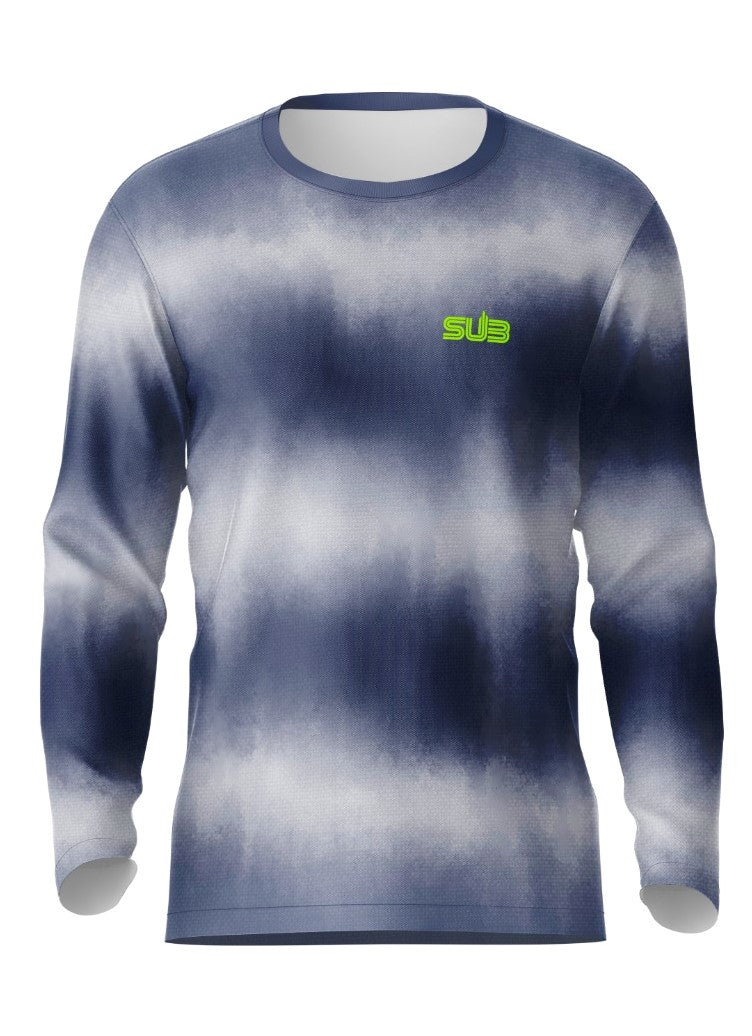 RHYTHM MEN LONG SLEEVE RUNNING JERSEY GRAY