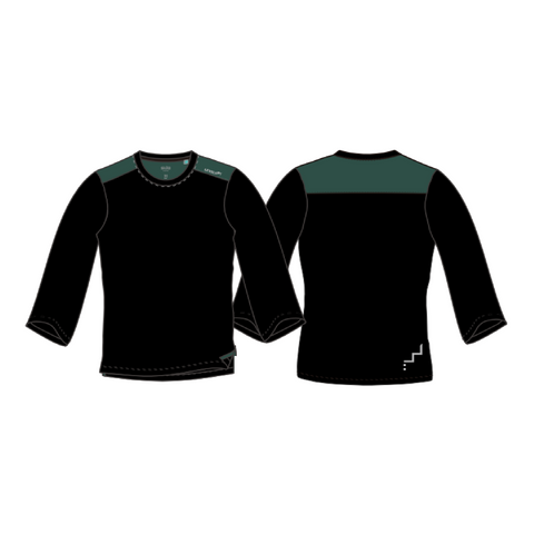 LEVEL UP MEN LONG SLEEVE ACTIVE WEAR BLACK