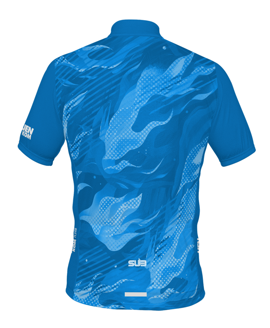 MERCHANDISE IJEN BLUE FIRE 2024 UNISEX SHORT SLEEVE CYCLING JERSEY BLUE