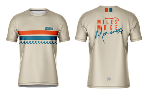 RETRO CLASSIC MEN SHORT SLEEVE RUNNING JERSEY BEIGE