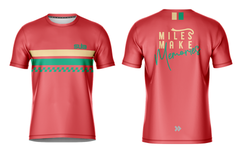 RETRO CLASSIC MEN SHORT SLEEVE RUNNING JERSEY CORAL