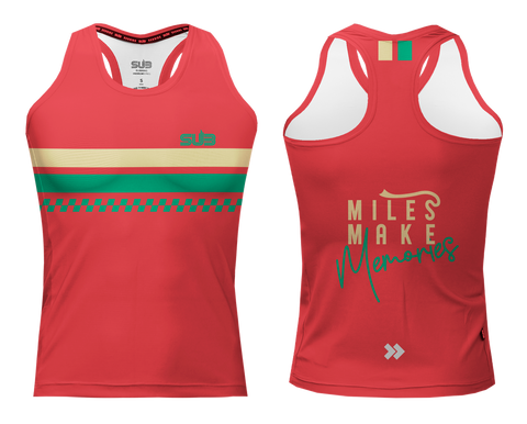 RETRO CLASSIC WOMEN TANK RUNNING JERSEY CORAL