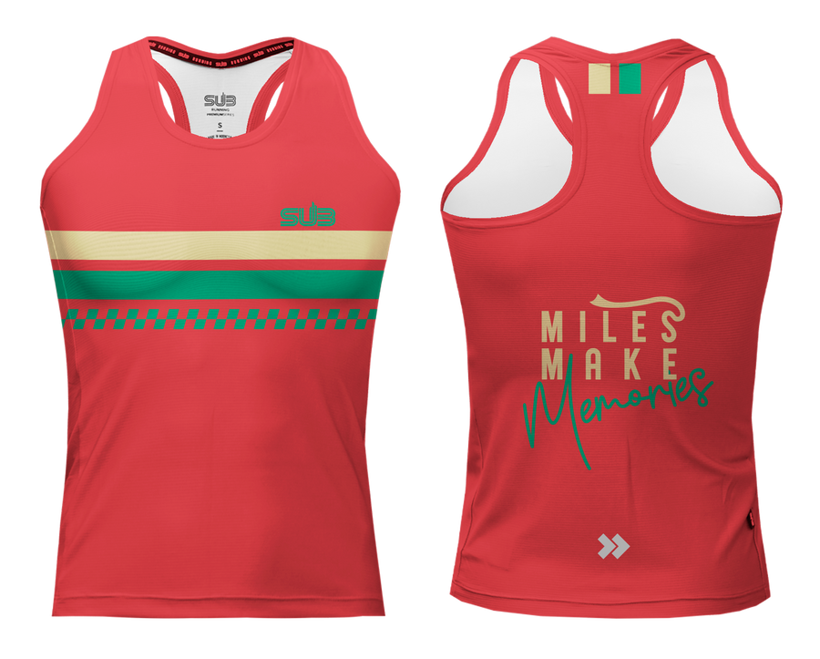 RETRO CLASSIC WOMEN TANK RUNNING JERSEY CORAL