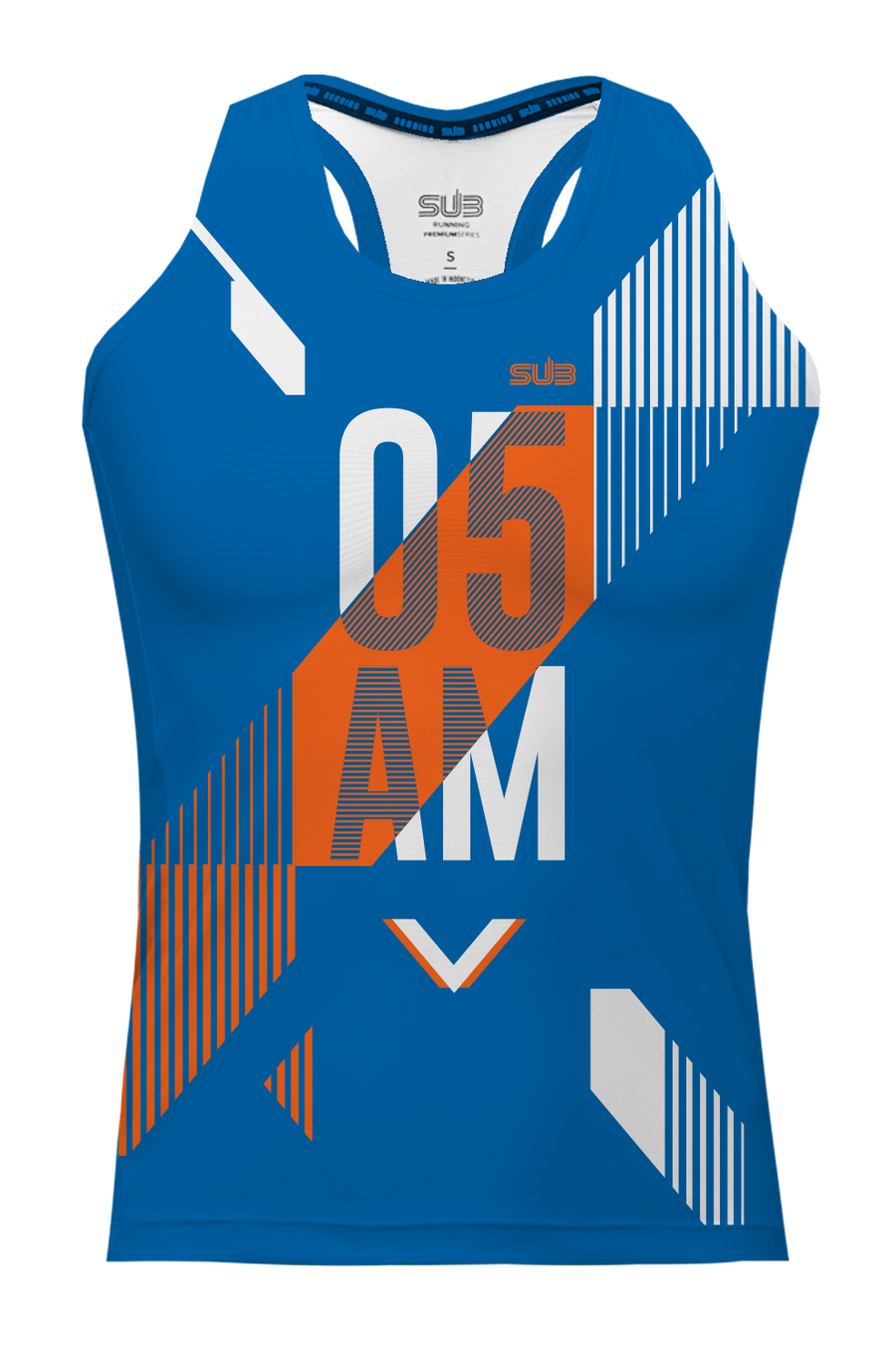 05 AM GENV WOMEN TANK RUNNING JERSEY BLUE