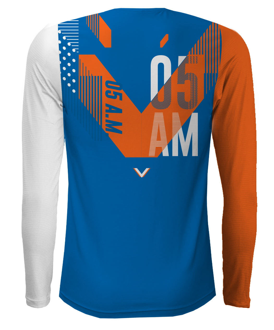 05 AM GENV WOMEN LONG SLEEVE RUNNING JERSEY BLUE