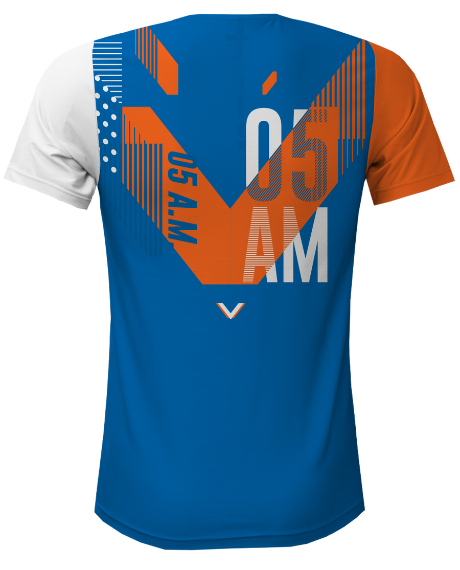 05 AM GENV MEN SHORT SLEEVE RUNNING JERSEY BLUE