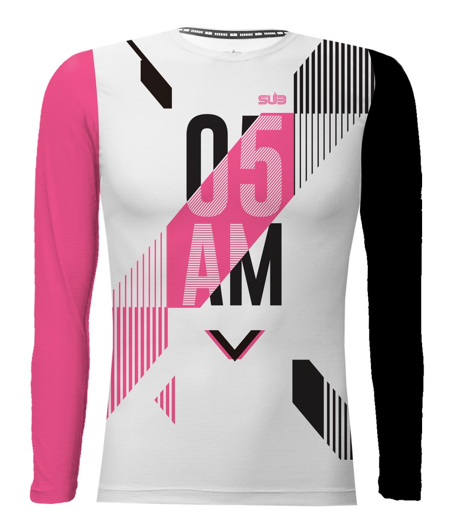 05 AM GENV WOMEN LONG SLEEVE RUNNING JERSEY WHITE