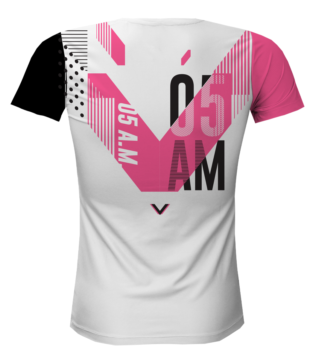 05 AM GENV WOMEN SHORT SLEEVE RUNNING JERSEY WHITE