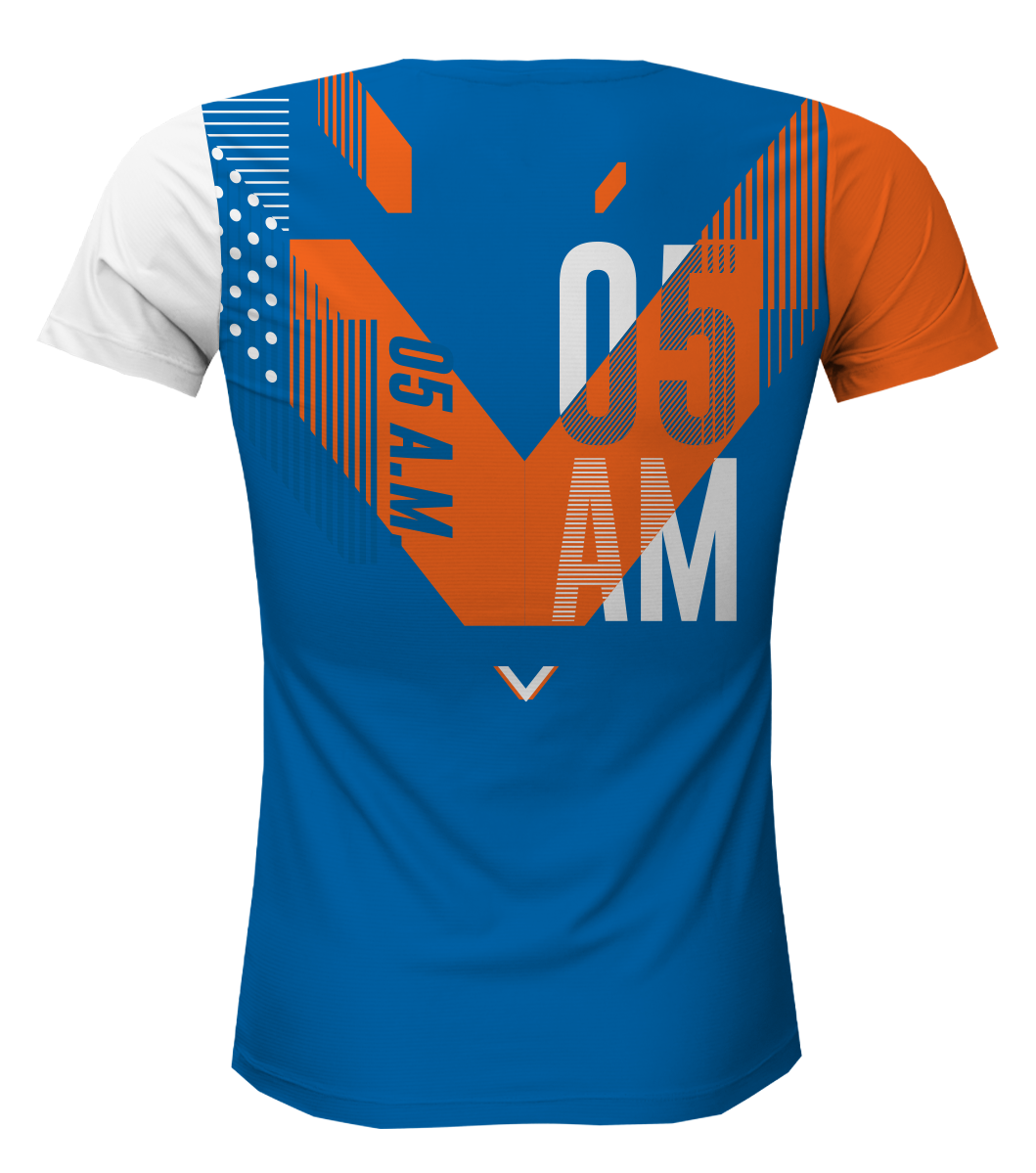 05 AM GENV WOMEN SHORT SLEEVE RUNNING JERSEY BLUE