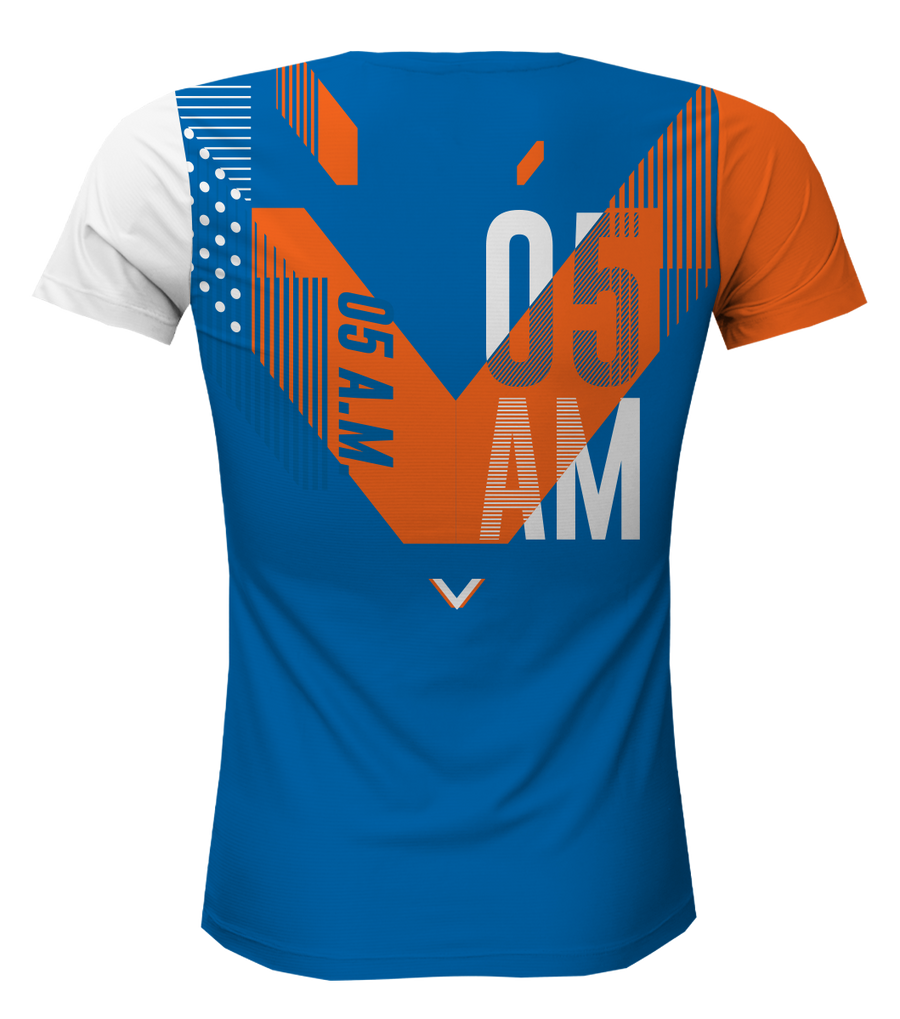 05 AM GENV WOMEN SHORT SLEEVE RUNNING JERSEY BLUE