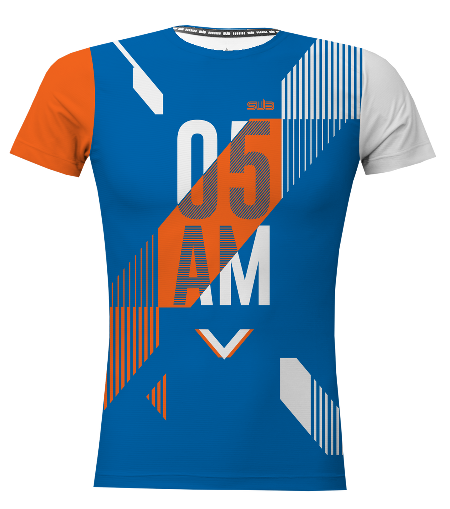 05 AM GENV WOMEN SHORT SLEEVE RUNNING JERSEY BLUE