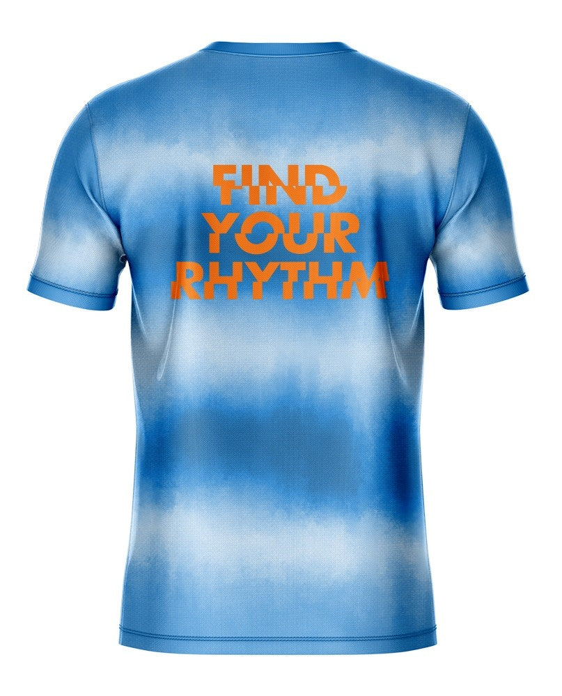 RHYTHM WOMEN SHORT SLEEVE RUNNING JERSEY BLUE