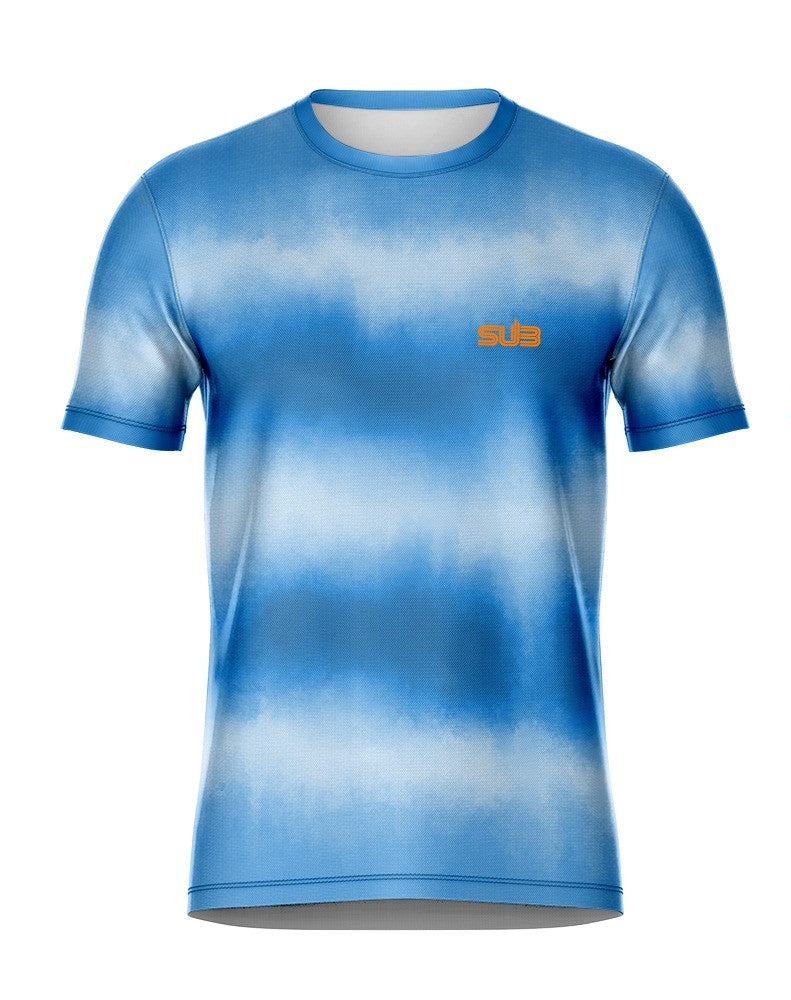 RHYTHM MEN SHORT SLEEVE RUNNING JERSEY BLUE