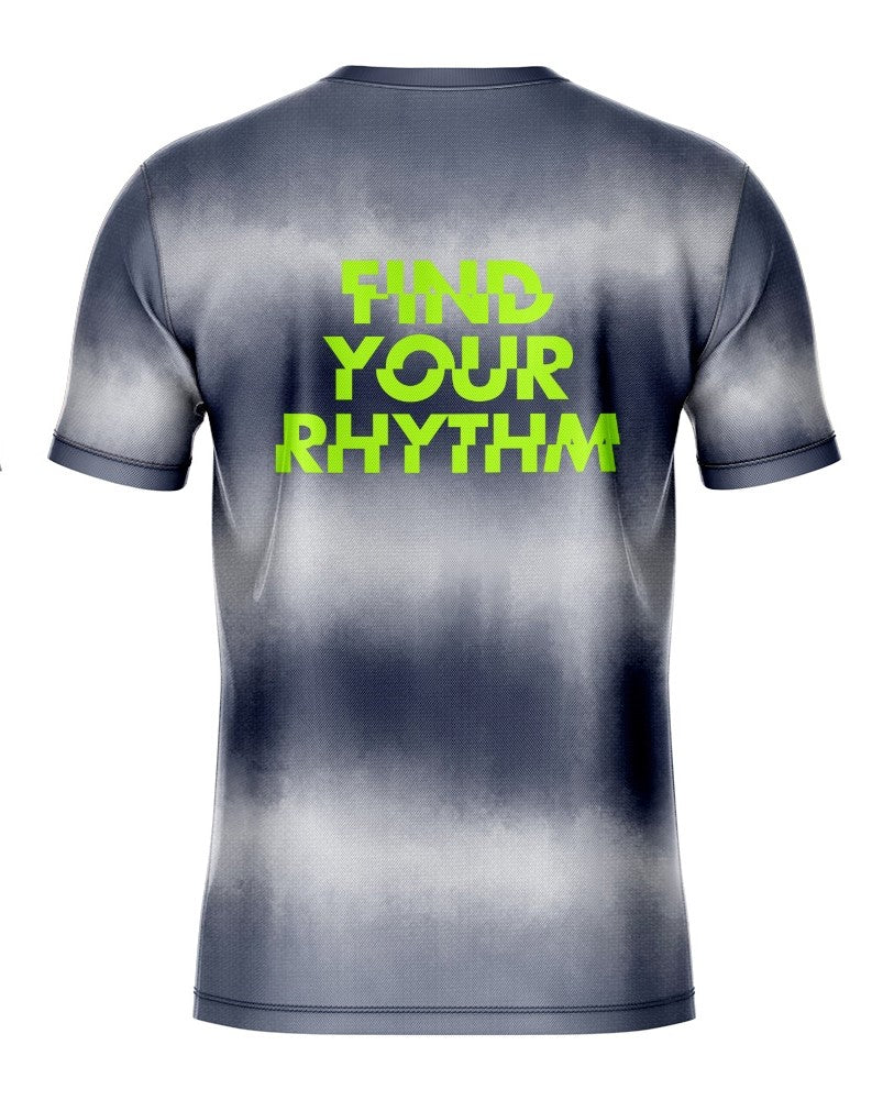 RHYTHM MEN SHORT SLEEVE RUNNING JERSEY GRAY