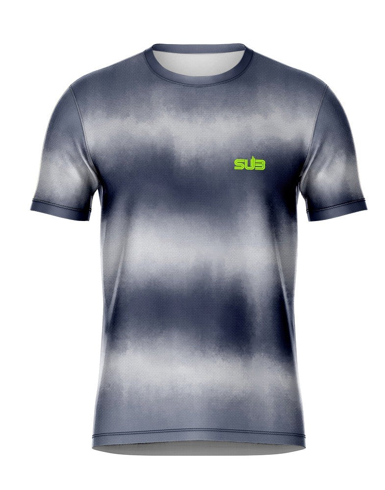 RHYTHM MEN SHORT SLEEVE RUNNING JERSEY GRAY