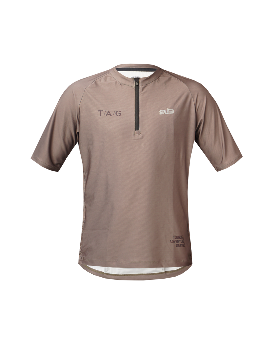 Gravel T/A/G Short Sleeves Jersey Brown