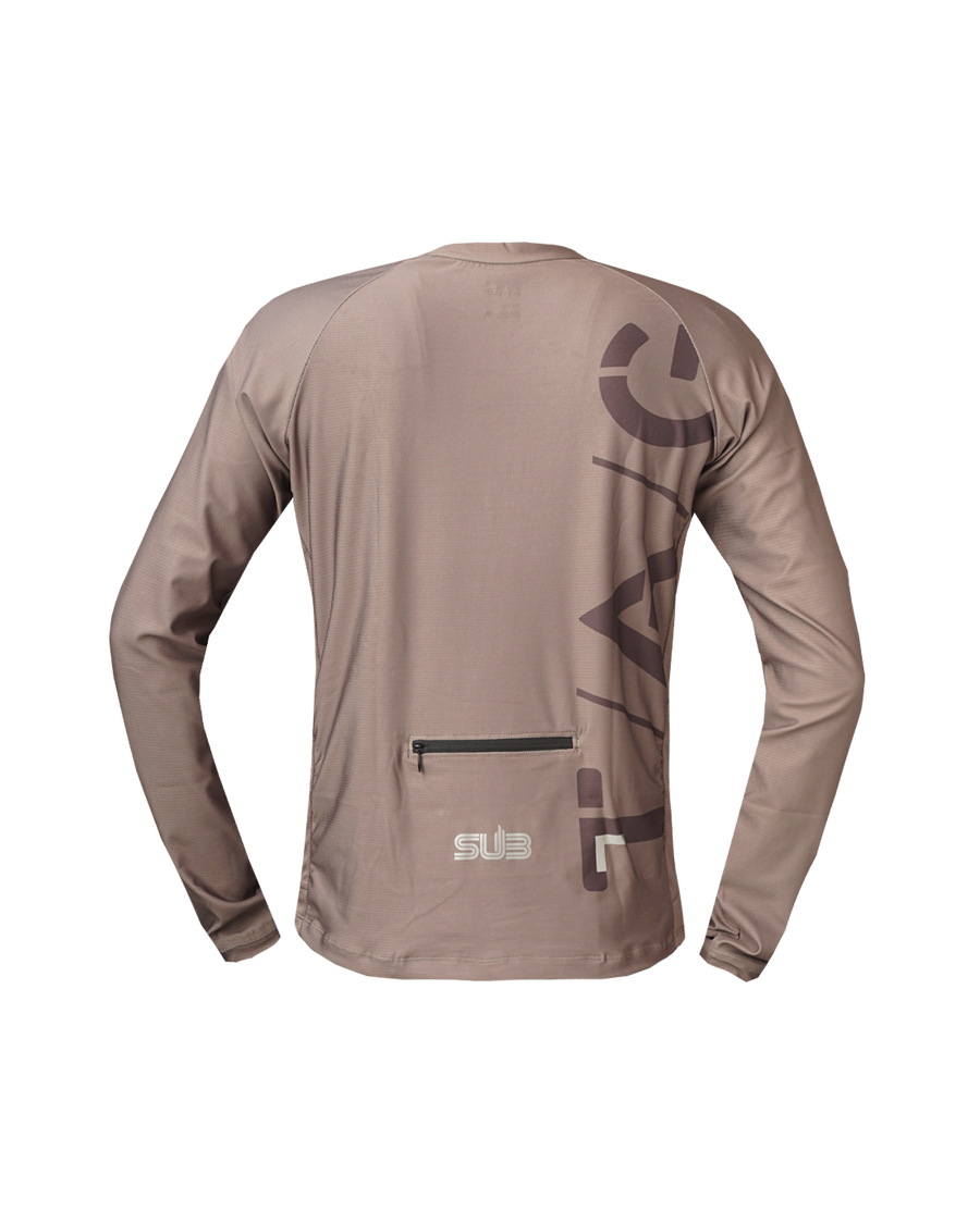 Gravel T/A/G Long Sleeves Jersey Brown