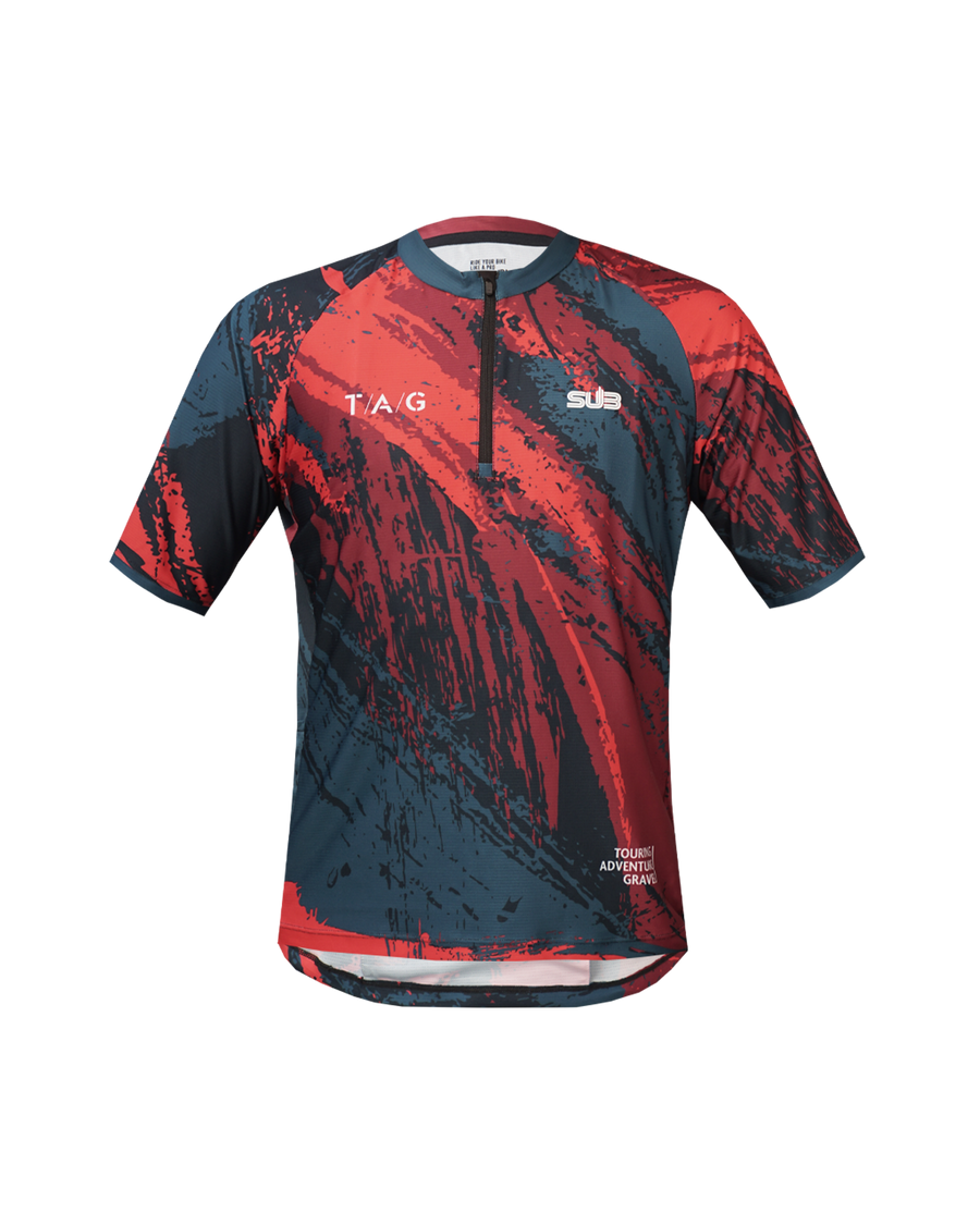 Gravel T/A/G Camo Short Sleeves Red
