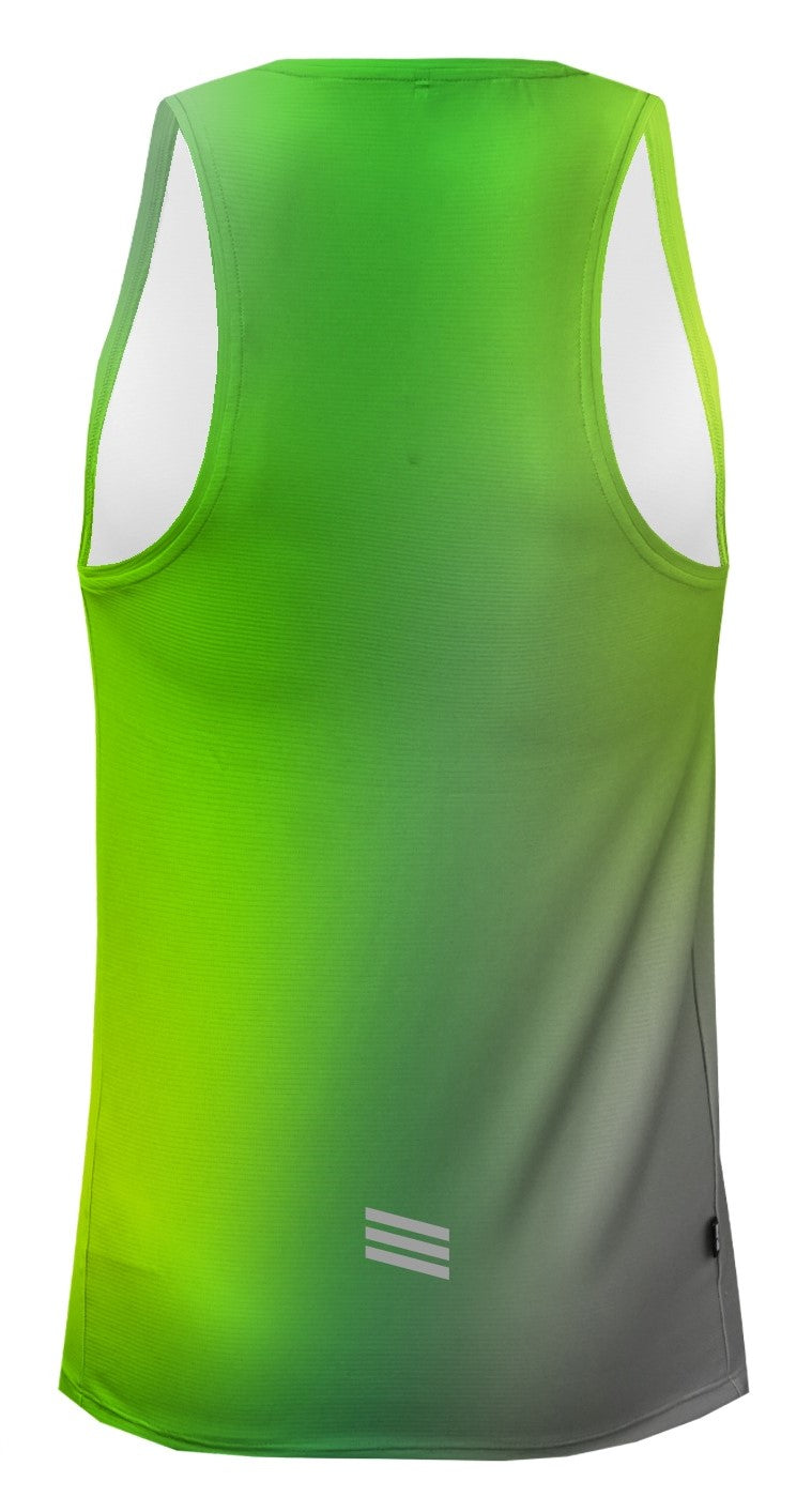 PRIZMO MEN TANK RUNNING JERSEY GOLDEN LIME