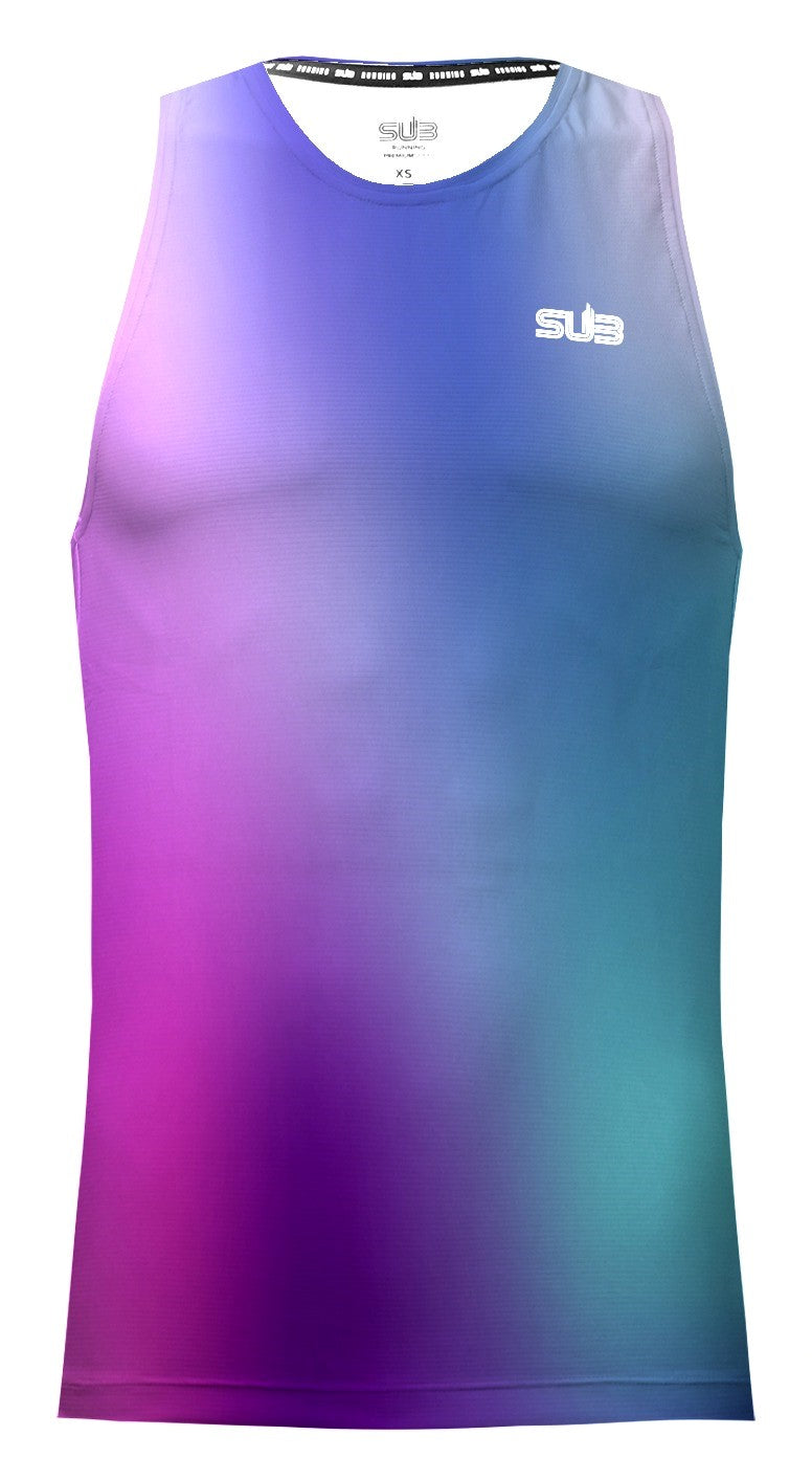 PRIZMO MEN TANK RUNNING JERSEY VIOLET DUSK