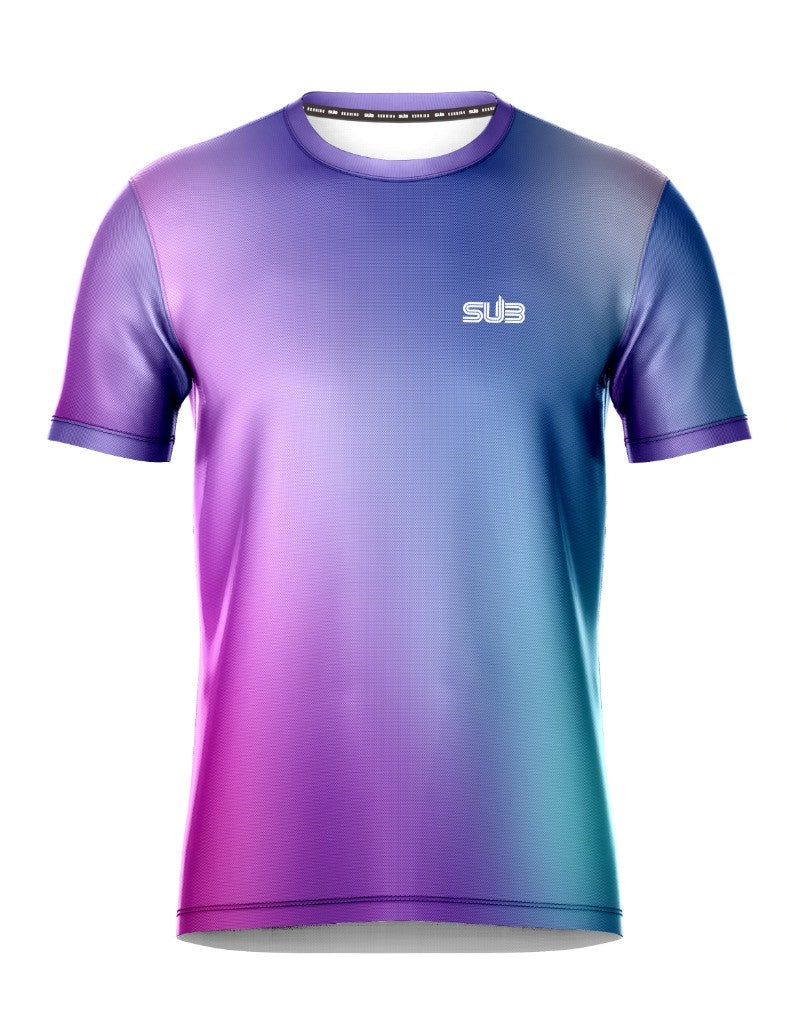 PRIZMO MEN SHORT SLEEVE RUNNING JERSEY VIOLET DUSK