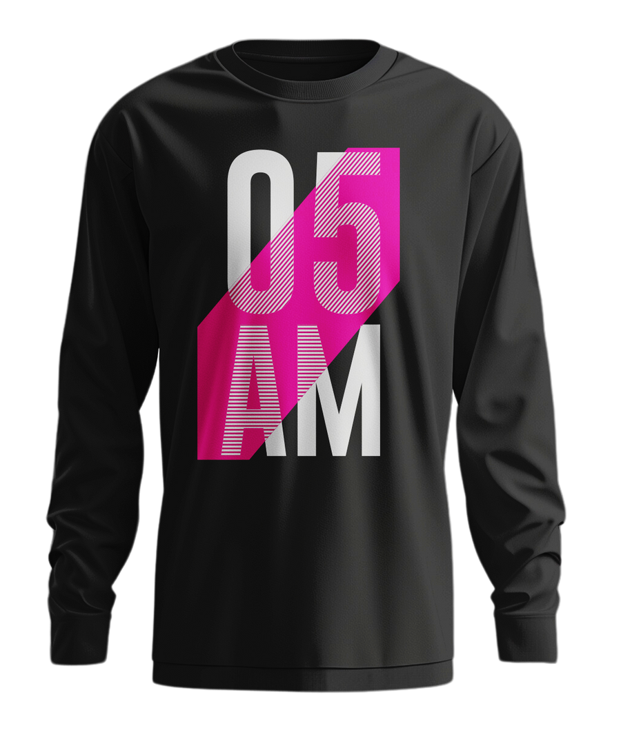 T-SHIRT 05 AM GEN V UNISEX LONG SLEEVE T-SHIRT BLACK