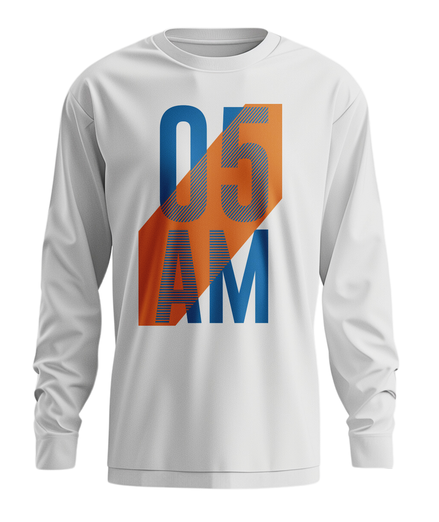 T-SHIRT 05 AM GEN V UNISEX LONG SLEEVE T-SHIRT WHITE