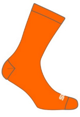 Basic SUB Sock Dark Orange