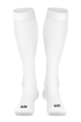 BASIC COMPRESSION UNISEX LONG SOCKS WHITE