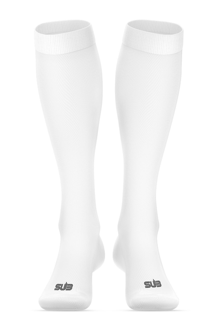 BASIC COMPRESSION UNISEX LONG SOCKS WHITE