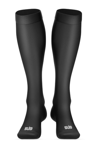 BASIC COMPRESSION UNISEX LONG SOCKS BLACK