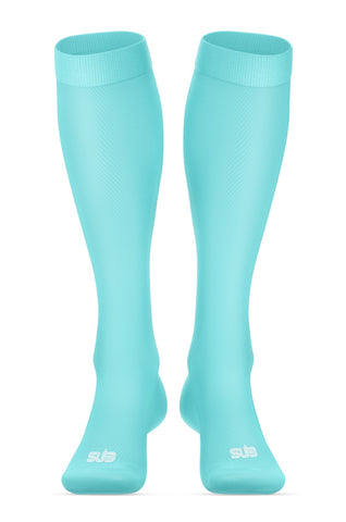BASIC COMPRESSION UNISEX LONG SOCKS TURQUOISE
