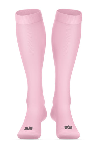 BASIC COMPRESSION UNISEX LONG SOCKS BLUSH PINK